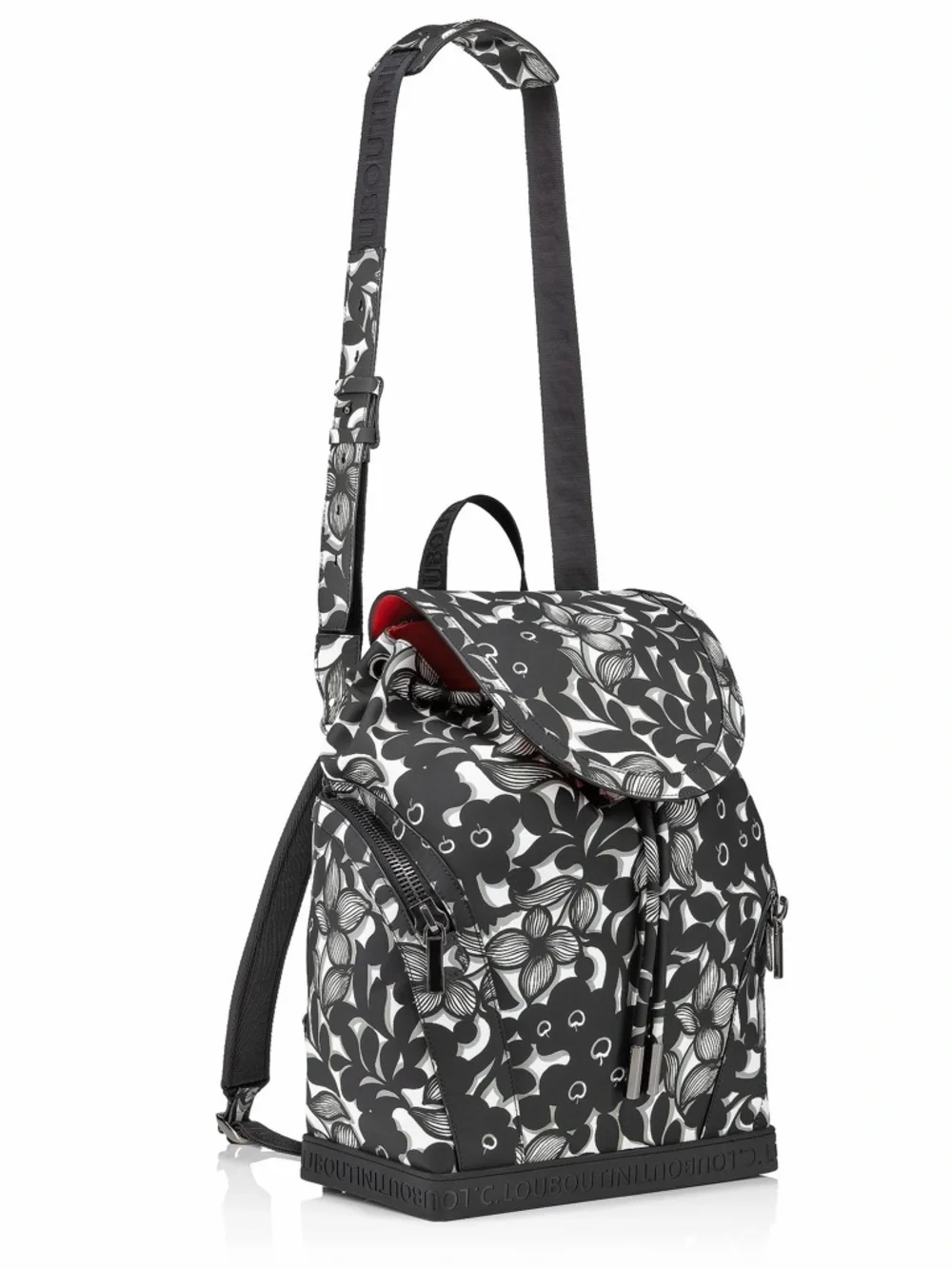 Christian Louboutin Explorafunk S Calf Gommato Petunia Black/White - Picture 1 of 13